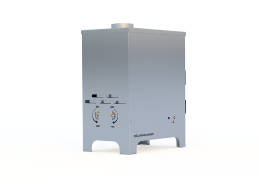 The mountain stove - Multifuel stove for wood and gas