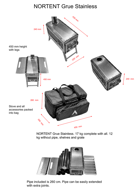 Stainless Steel Wood Stove