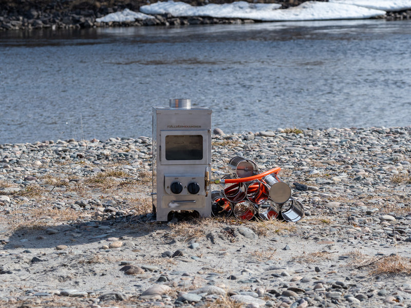 Load image into Gallery viewer, The mountain stove - Multifuel stove for wood and gas

