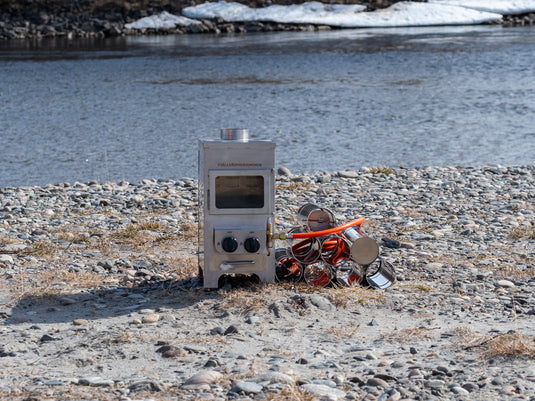 The mountain stove - Multifuel stove for wood and gas