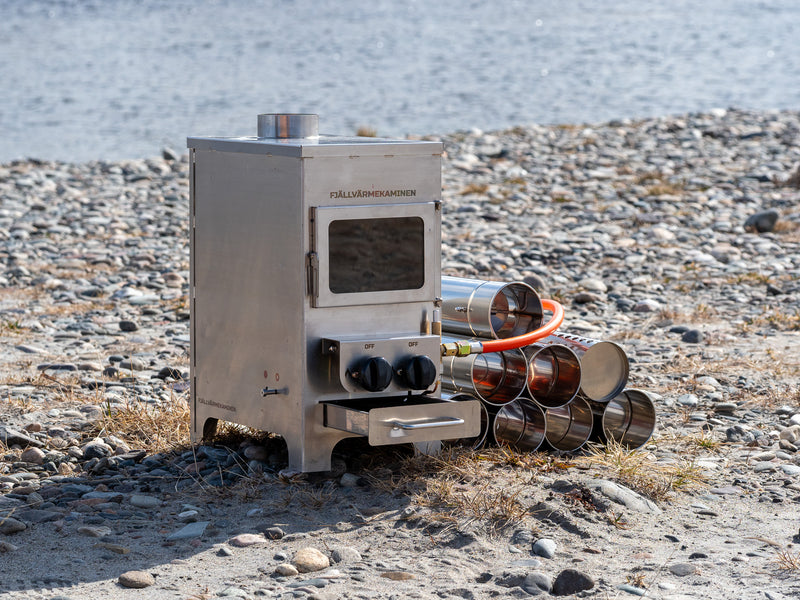 Load image into Gallery viewer, The mountain stove - Multifuel stove for wood and gas
