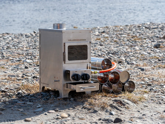 The mountain stove - Multifuel stove for wood and gas