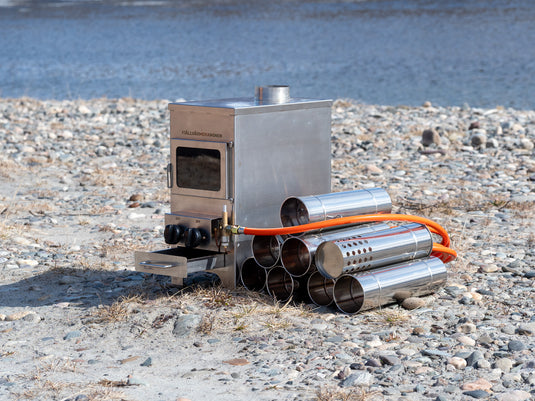 The mountain stove - Multifuel stove for wood and gas