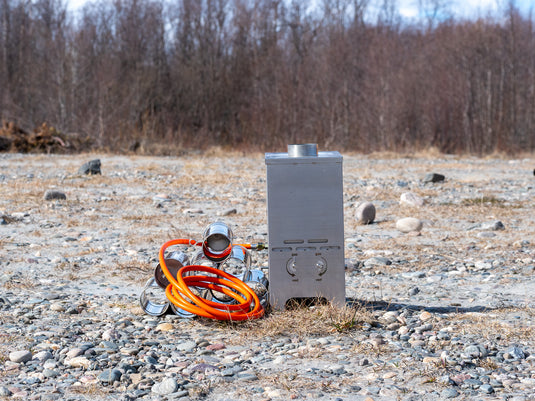 The mountain stove - Multifuel stove for wood and gas