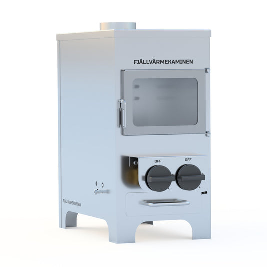 The mountain stove - Multifuel stove for wood and gas