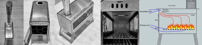 Load image into Gallery viewer, Stainless Steel Wood Stove
